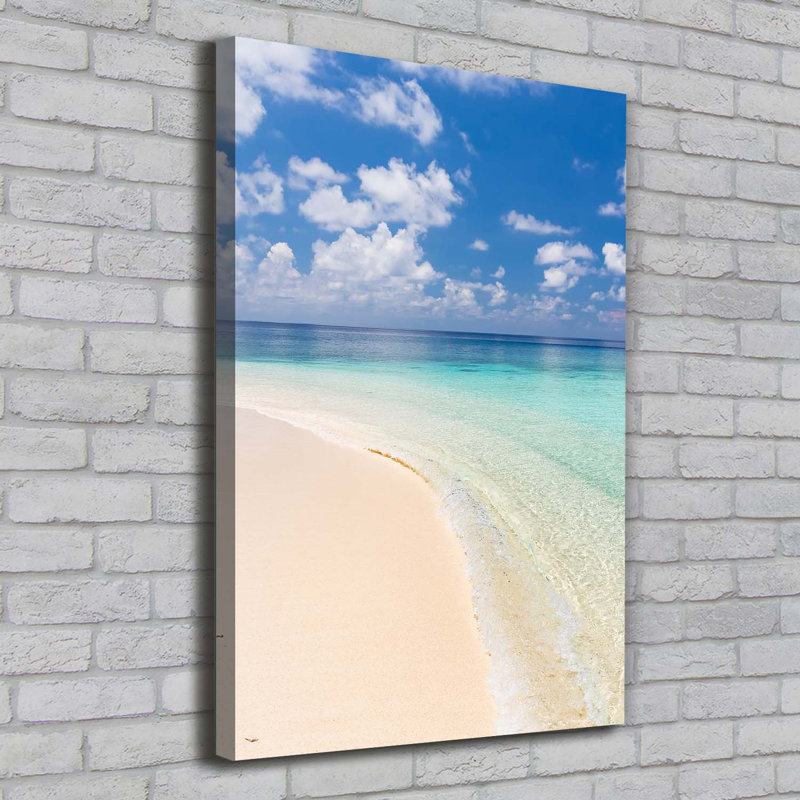 Maldives Beach - Wrapped Canvas Print