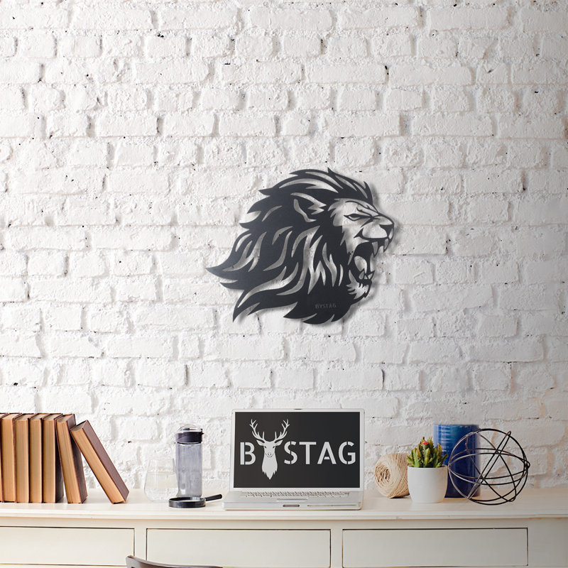 Decorative Metal Wall Accessory, Black, 15.7 x 19.7 inches | 100% Metal, Thickness: 0.08 inches | Easy Hang Design for Home Decor | Stylish and Durable Accent for Living Room, Office, or Gallery Wall
