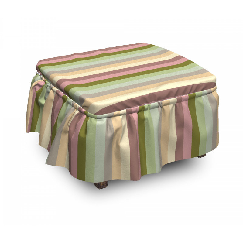 Housse pour repose-pieds tranches