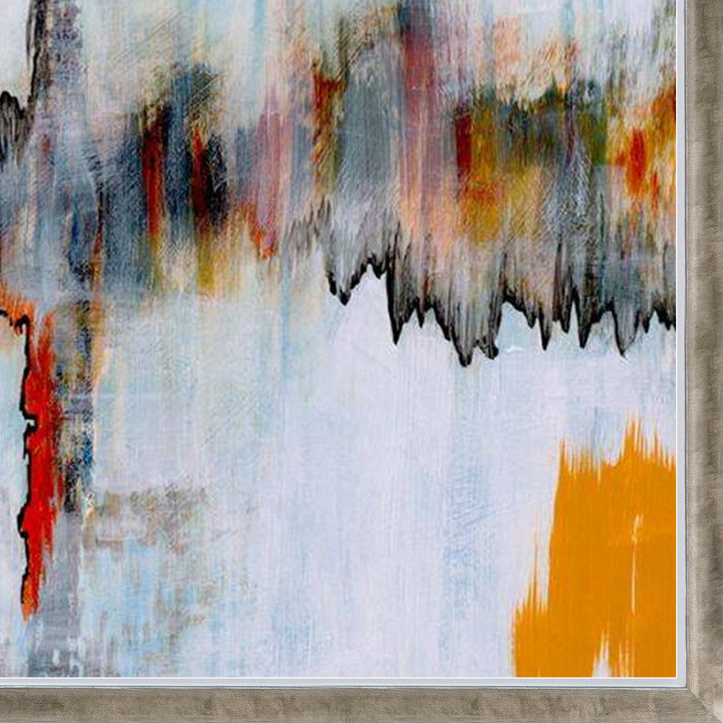"Echo" par Clive Watts - Reproduction d'art sur toile encadrée, H 38,4 po x l 26,4 po x P 2 po, Cadre silhouette champagne