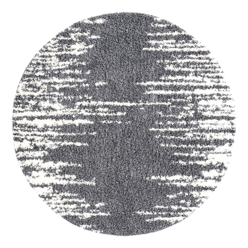 Tapis gris Trent Austin Design® Knupp, Rond 7 pi