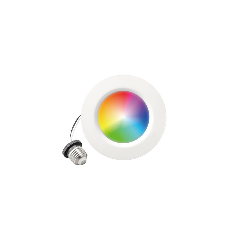 DEL 4 po Smart Retrofit, 9 W, blanc à changement de couleur réglable, Wi-Fi activé, à intensité variable