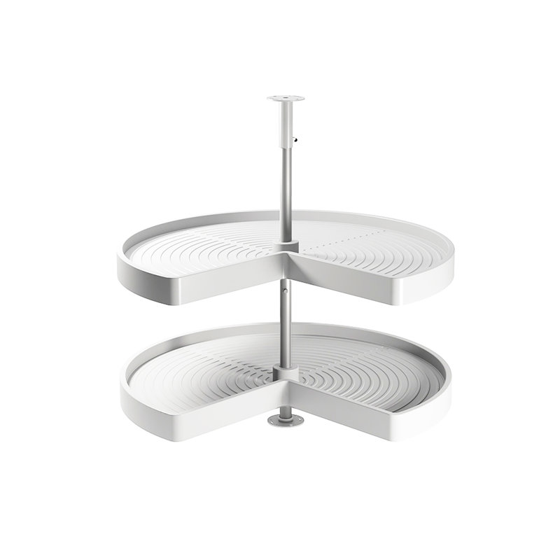 Naewe Plastic Lazy Susan Organiser, White