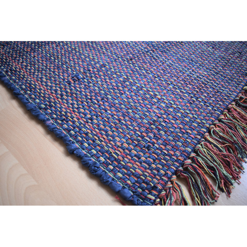 Galarza Solid Colour Hand Woven Area Rug, Rectangle 75 x 135cm