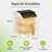 Vonshef Air Fryer 5l - Family Size, 10-in-1, Led Display, Healthy Oil-free Cooking, Nordic Design With Timer - Cream