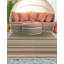 Tapis intérieur / extérieur rayé beige / vert / rouge Dimesford-1699545746