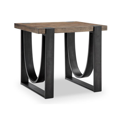 Alayah Solid Wood Top End Table