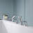 Z Collection Two-Handle Deck-Mount 8.0 gpm Roman Tub Faucet with Rough-In Valve - Chrome Polished-36865947
