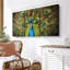 «Fierce Blue Peacock Wall Art» sur toile-1319202335