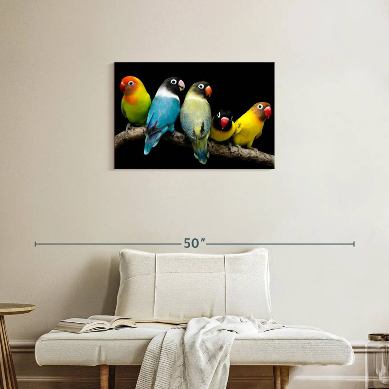 Brampt Five Lovebird Pets, 20" H x 30" W