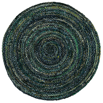 Braided Hand Woven Cotton Solid Color Indoor Rug