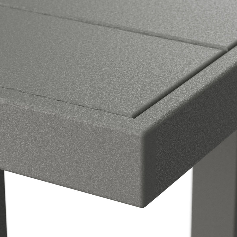 Edge Dining Table, Gray