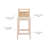 Velga Solid Wood Upholstered Counter Stool-1908621503