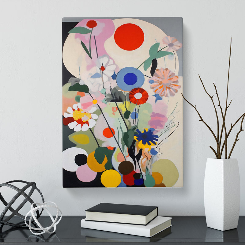 Ciarletto Flowers Bauhaus Vol.5 - Wrapped Canvas, 50cm H x 35cm W x 3cm D