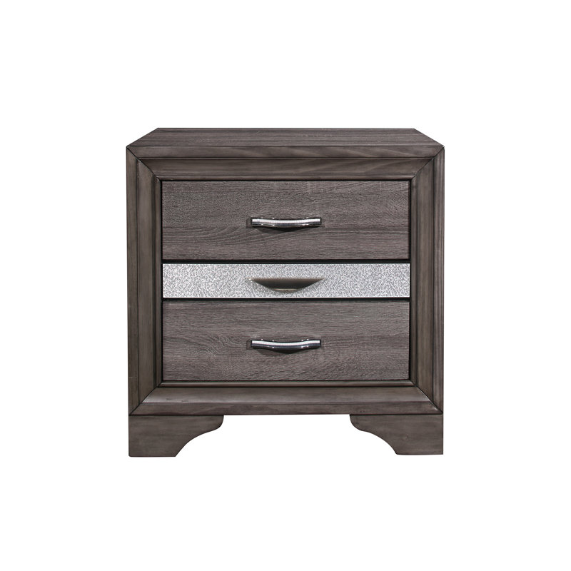 Table de chevet Ryder Sparkle Grey