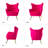 Avianna 29.25'' Wide Tufted Velvet Wingback Chair-1150443704