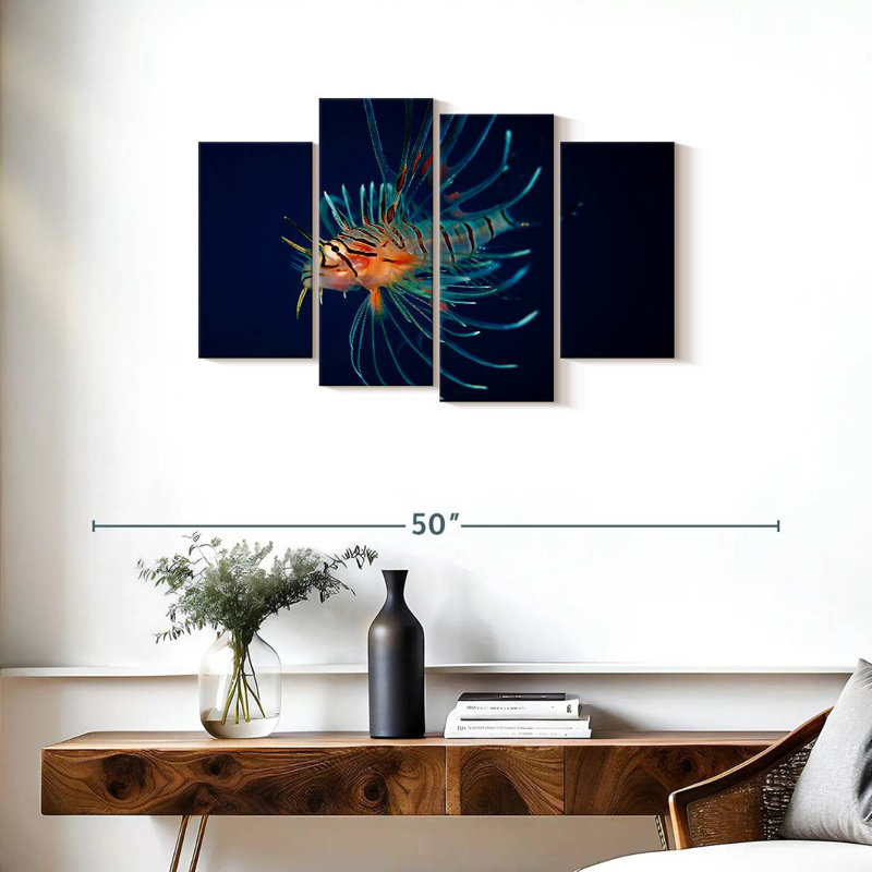 Colorful Lionfish, 22" H x 36" W