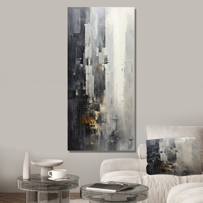 Grey Skyline Skyscrapers Horizon II - Skyscrapers Wall Art