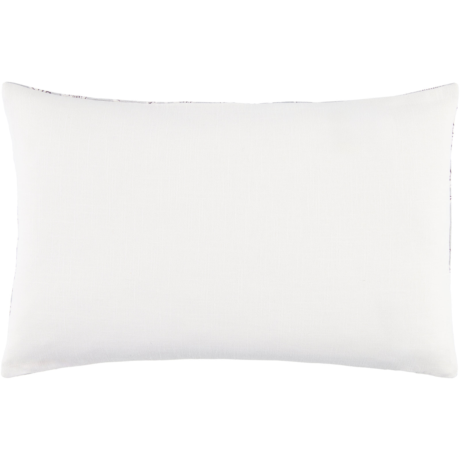 Erica 22" x 14" Cotton Throw Pillow, Polyester, Slate/White