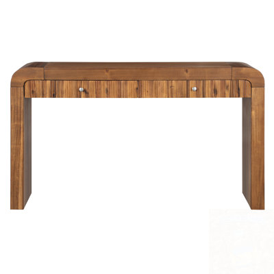 Console Table With Two Drawers And Sturdy Sled Legs by Corrigan Studio