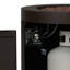 Table de foyer d'extérieur au propane en acier 24 po avec réservoir de rangement caché Aegean par Real Flame-125371075