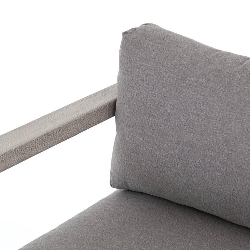 Sonoma Outdoor Teak Lounge Chair, Weathered Gray, Gray