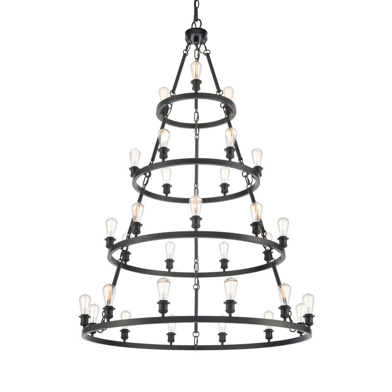 Dolores - Lustre géométrique en forme de roue de chariot, 30