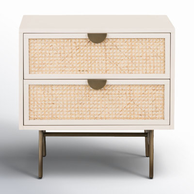 Luella Nightstand - Matte Alabaster