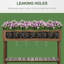 Lit de jardin surélevé avec 8 poches et tablette
