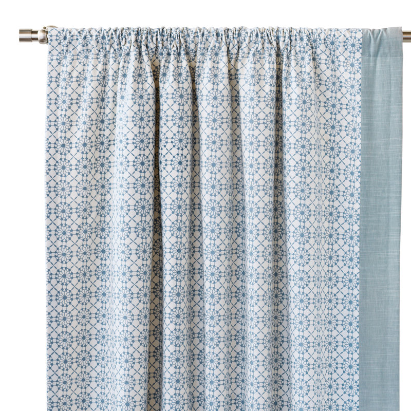 Penelope Room Darkening Curtain, Left, 96" W x 96" L