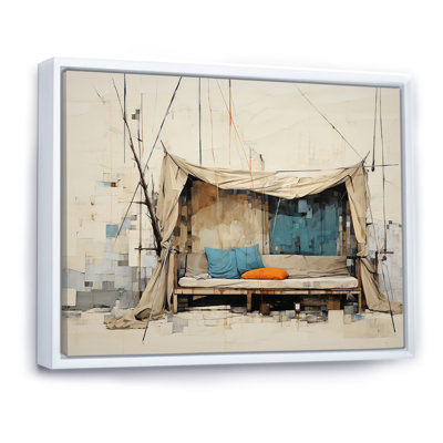 «Camping Tent Outdoor Adventure V», reproduction sur toile
