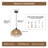 Neill 1 - Light Brown Cone Pendant
