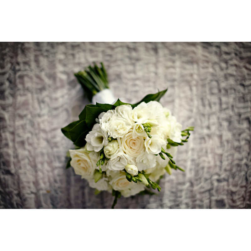 White Rose Bouquet by MarcinFryze - Wrapped Canvas Print, 61cm H x 91cm W