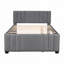 Lit plateforme tapissier avec lit gigogne