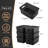 Set of 6 Stackable Small Plastic Storage Bins with Lids, Multipurpose Organizer Containers for Shelves, Drawers, Desktop, Playroom, Classroom & Office Organization-129676970