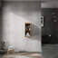 Armoire latérale de salle de bain 12 po, portes à fermeture douce, conception à fixation flottante (emballage KD)-581894338