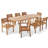 Maldonado 8 - Person Wood Patio Dining Set with Extendable Rectangular Table-444389002