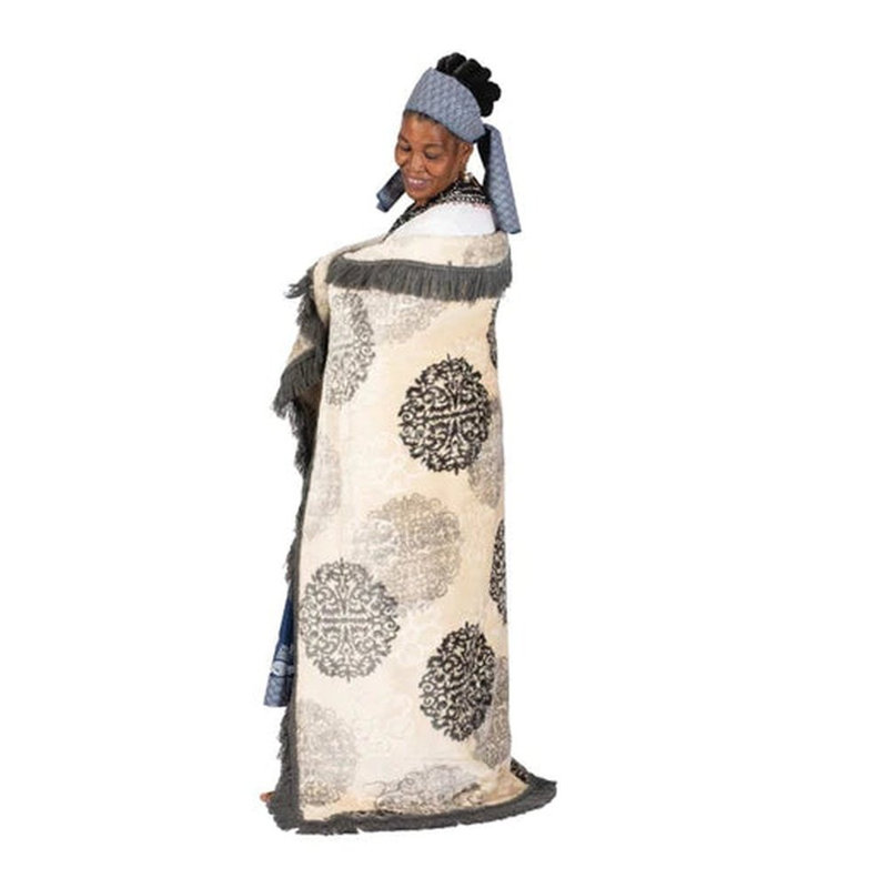 Caleesha Waffle Heated Throw Blanket