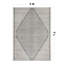 Tapis géométrique moderne crème et noir-959251569