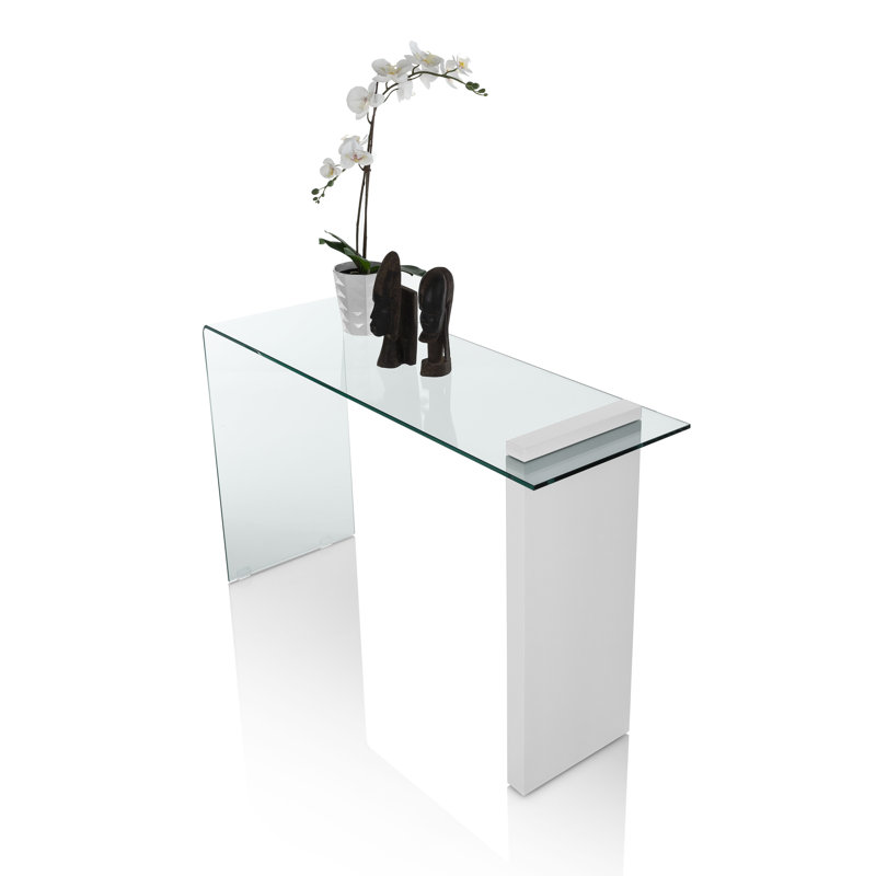 Frostley 120cm Glass Top Console Table