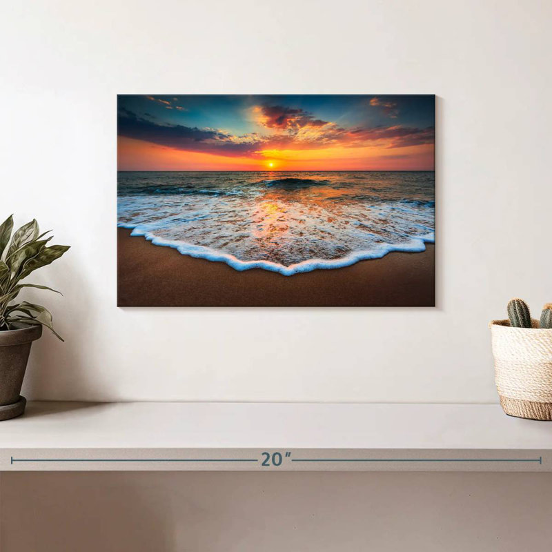 Gillard Sunrise Sea Waves, 8" H x 12" W