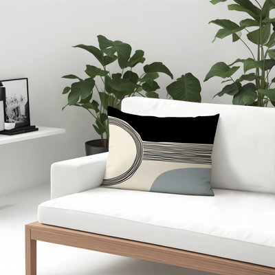 Housse et insert de coussin rectangulaire intérieur / extérieur Cassie