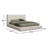 Brugal Grounded Upholstered Platform Bed Frame-101106169-119024688