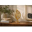Abstract Golden Twisted Tabletop Sculpture-1048501121