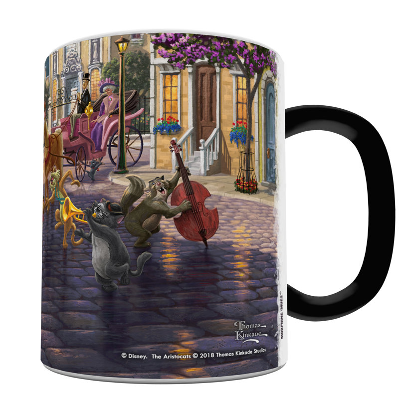 Verres à changement de chaleur Disney The Aristochats Thomas Kinkade Morphing - 11 oz