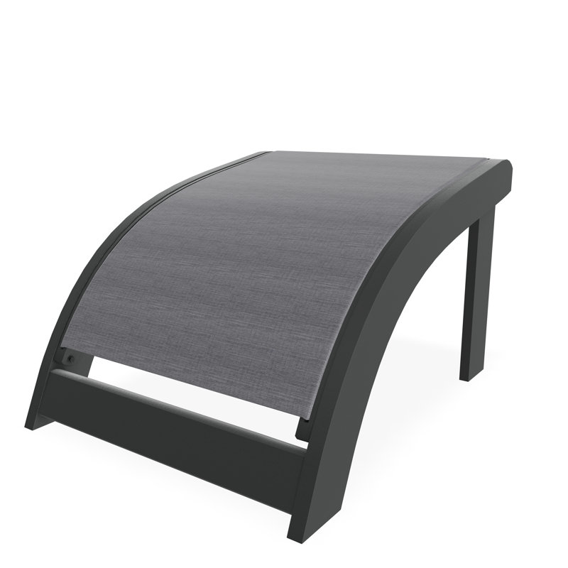 Repose-pieds Adirondack en polymère de qualité marine, Étain Augustine, Graphite