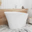 Baignoire de trempage autoportante à surface solide de L 51 po avec baignoire intérieure Giving Tree