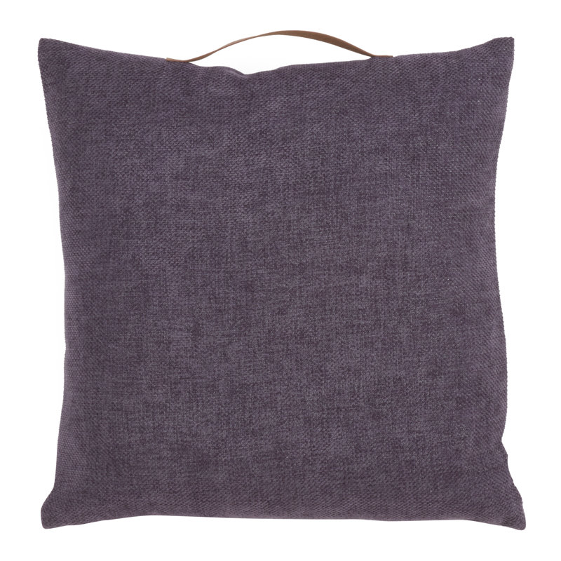 Porter Chenille Throw Pillow, Purple
