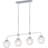 Aria 4-Light Indoor Polished Nickel Hanging Chandelier with Clear Glass Bowl Shade