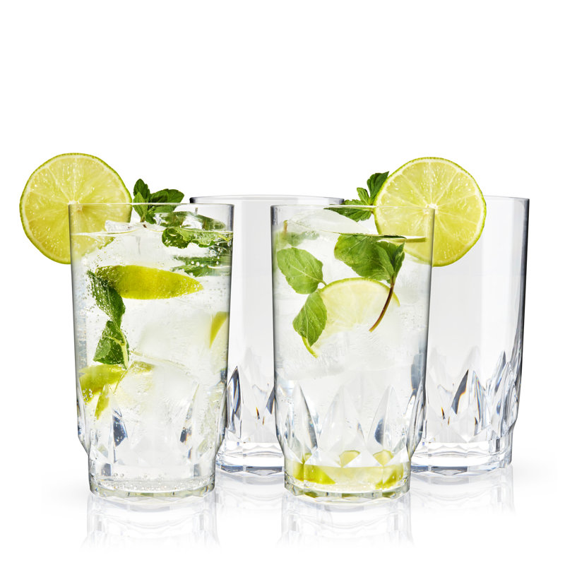 Shatterproof Acrylic Highball Tumblers
